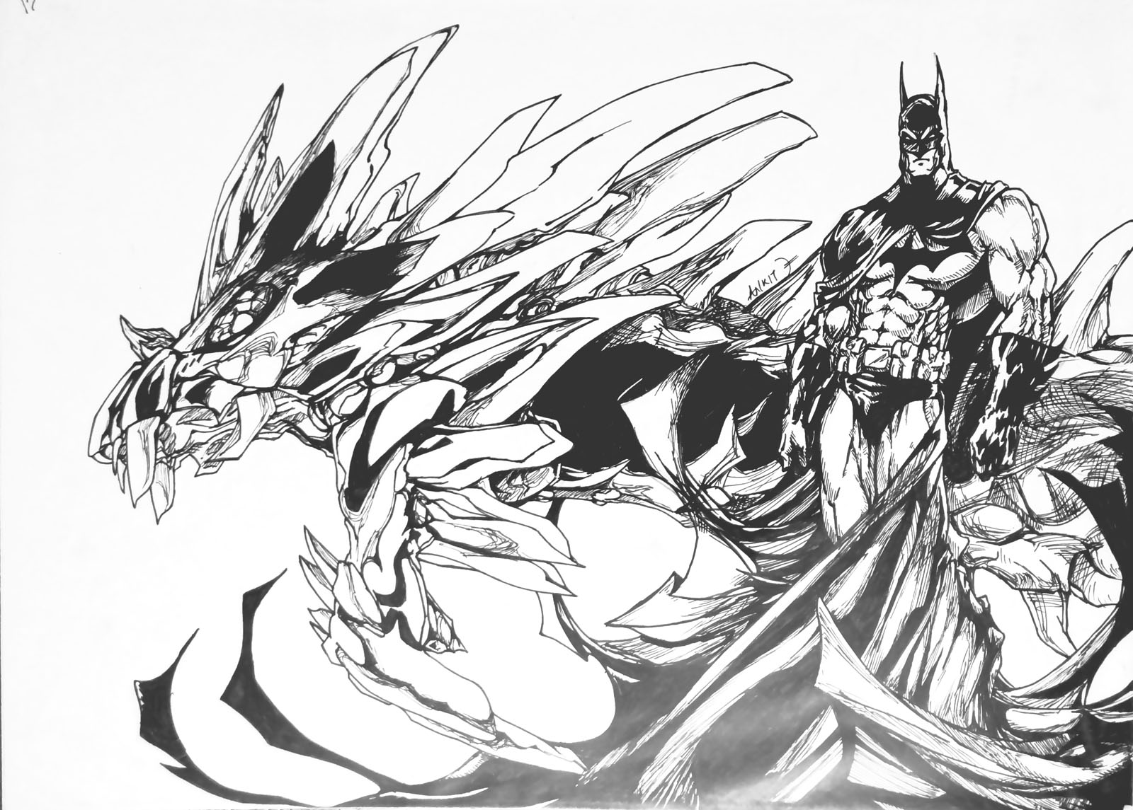 Fan Art - batman dragon knight